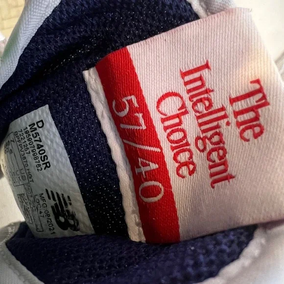 New Balance x STAUD Sneakers 57/40 Men's Size 7 White Translucent Upper Leather - Picture 13 of 14